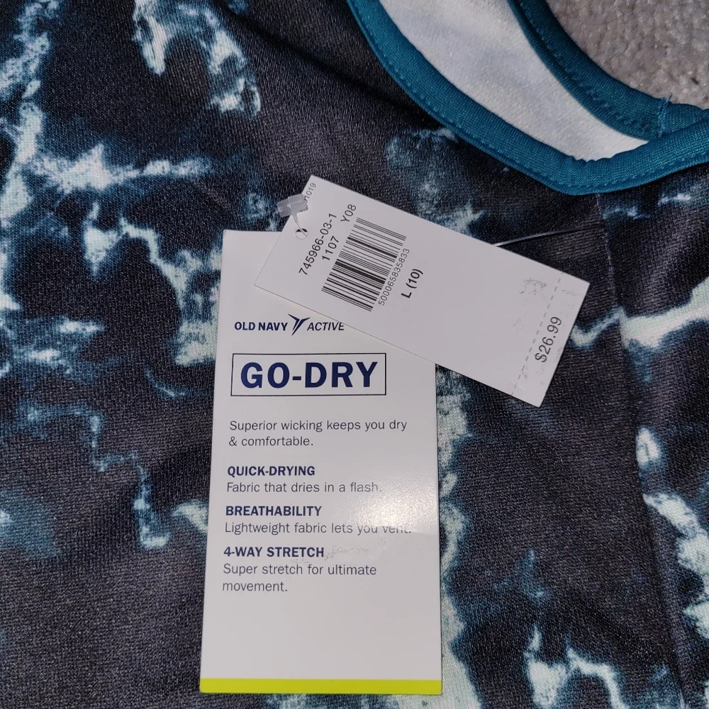 Old Navy Active Go Dry- Sleevless Hoodie-10L - Picture 2 of 2